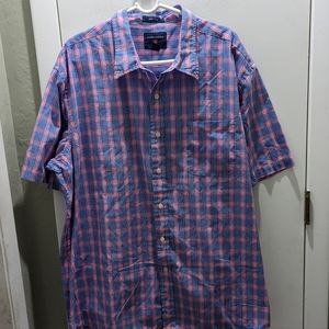 Saddlebred Blue And Pink shirt Button Down Shirt sleeve Mens shirt Size …